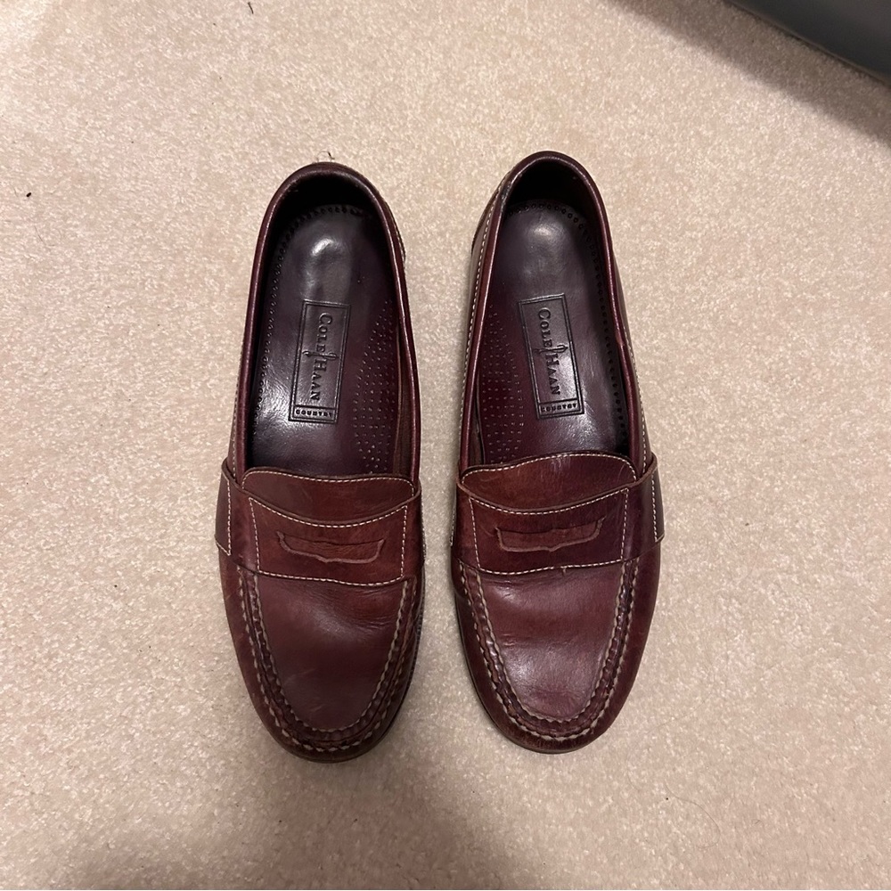 Cole Haan men’s brown leather loafers size 9